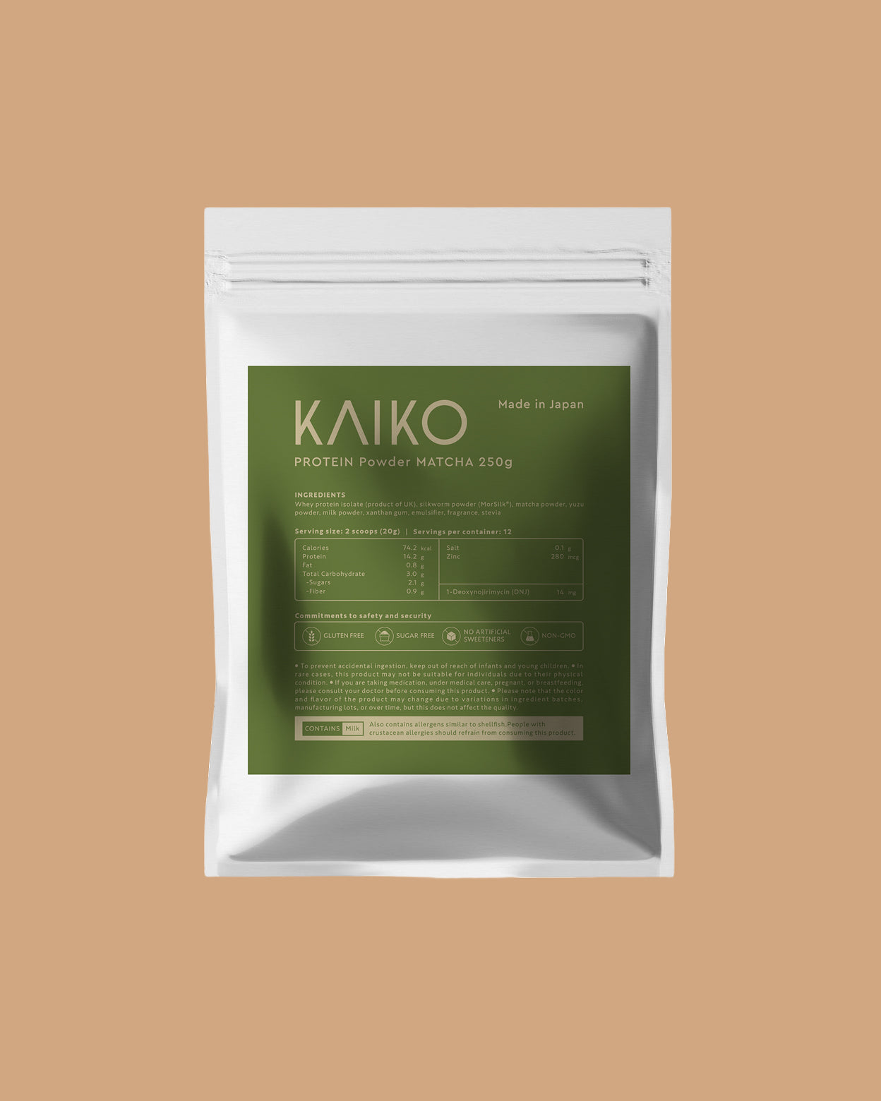 [Limited-time Offer] KAIKO PROTEIN Powder MATCHA Refill 250g